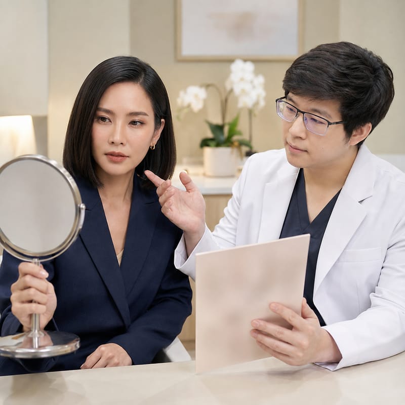หมอเน็ทอธิบายผลระยะยาวของการฉีดฟิลเลอร์ต่อเนื่องหลายปีต่อโครงสร้างใบหน้า